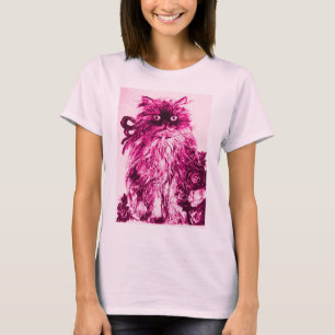 KÜCHE MIT ROSE, rosa Fuchsienweiß T - Shirt
