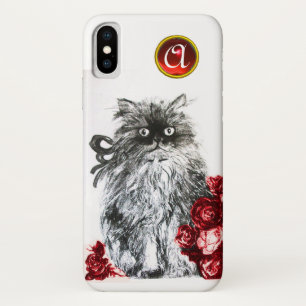 KÜCHE MIT ROTE ROSEN RUBY GEM MONOGRAM, weiß Case-Mate iPhone Hülle