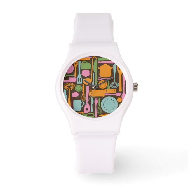 Küche | Muster 3 Armbanduhr (Vorderseite)