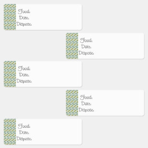 Küche Organisation Food Labels Avocado Muster Etiketten