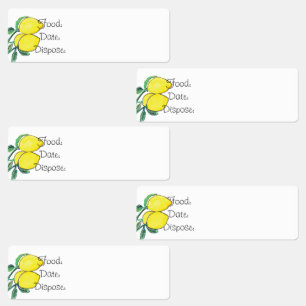 Küche Organisation Lemon Food Labels Etiketten
