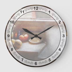 Küche - Spüle - Bauernhausküche Große Wanduhr