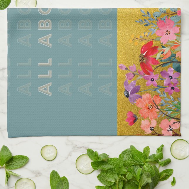 KÜCHE TOWEL - ALLES ÜBER SIE GESCHIRRTUCH (Gefaltet)