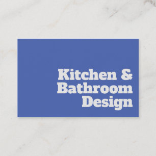Küche und Badezimmer Designer Visitenkarte