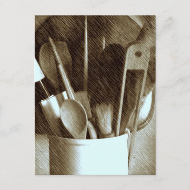 Küche Utensils Postkarte (Vorderseite)