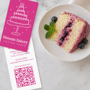 Kuchen Bäckerei Dessert Catering INDIVIDUELLER QR Visitenkarte