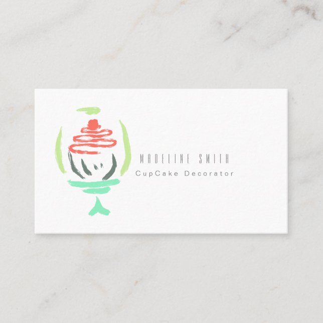Kuchen Backkuchen Decorator Kuchen Stand Visitenkarte (Vorderseite)