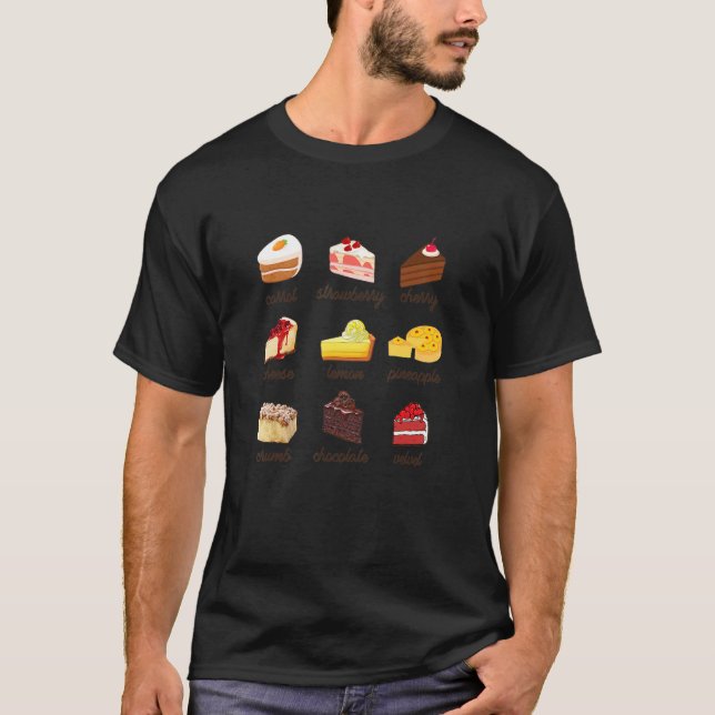 Kuchen Backwaren Koch  Frieden Liebe backen T-Shirt (Vorderseite)