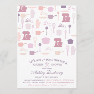 Küchen-Brautparty, auf Lager die Küche Einladung