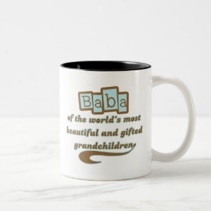 Kuchen der begabten Enkelkinder Zweifarbige Tasse