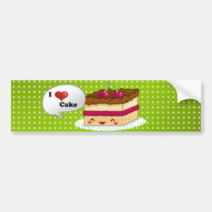 Kuchen der Liebe I Autoaufkleber