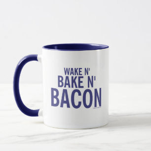 Küchen-Fett Wake N' Bacon Tasse Deli Blau