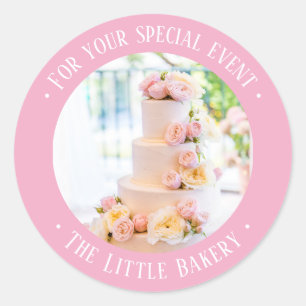 Kuchen für Ihre besondere Veranstaltung Runder Aufkleber