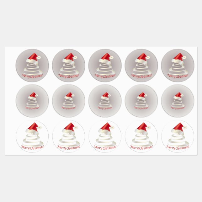Kuchen für Santa Etiketten (Blatt)