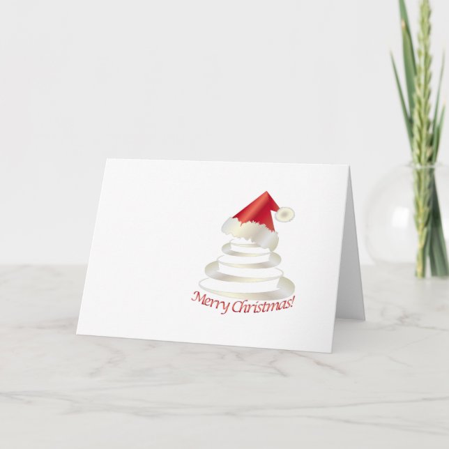Kuchen für Santa Feiertagskarte (Vorderseite)