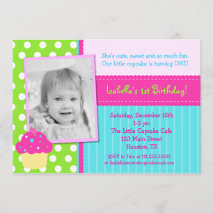 Kuchen-Geburtstags-Party Einladungen