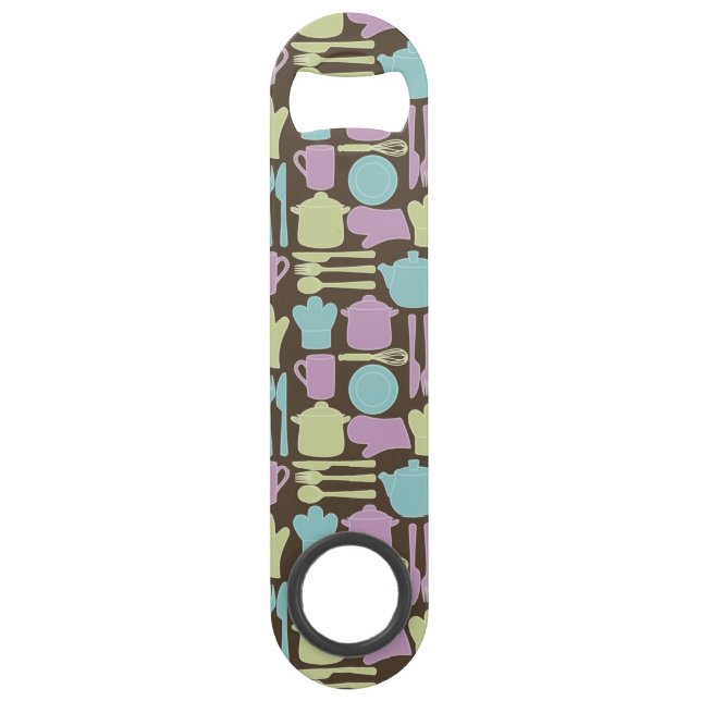 Küchen-Gerät-Muster 2 Speedflaschenöffner (Vorderseite)