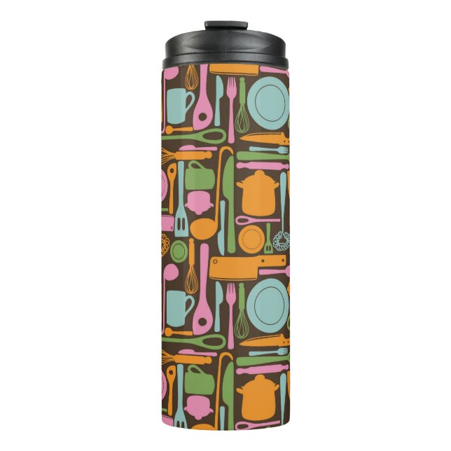 Küchen-Gerät-Muster 3 Thermosbecher (Vorderseite)