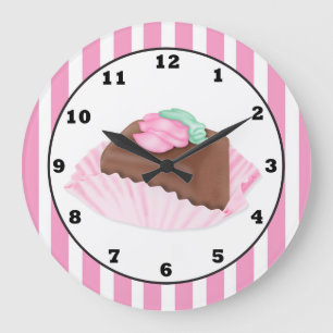 Kuchen-Geschäfts-Spaß-Wanduhr Große Wanduhr