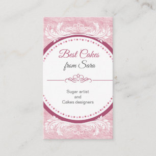 Kuchen, handgemachte 3-D-Kuchen, Backwaren Visitenkarte