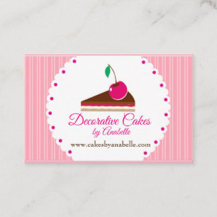Kuchen. Handgemachte Kuchen, 3 d-Kuchen Visitenkarte