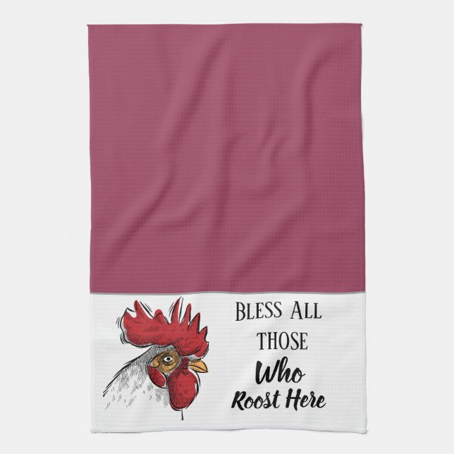 Küchen Handtuch Hühnchen Bless alle, die (Vertikal)