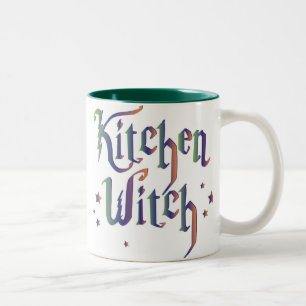 Küchen-Hexe-Tasse Zweifarbige Tasse
