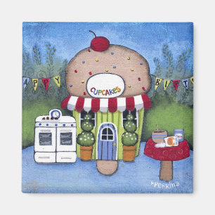 Kuchen-Hütten-Magnet Magnet