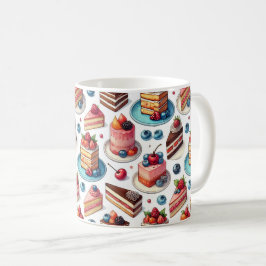 Kuchen in deinem Gesicht Kaffeetasse