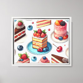 Kuchen in deinem Gesicht Leinwanddruck