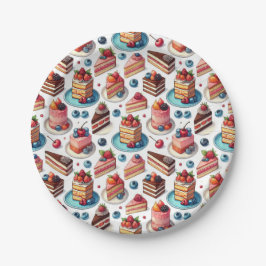 Kuchen in deinem Gesicht Pappteller