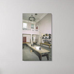 Küchen-Innenraummitte des 18. jahrhunderts Leinwanddruck