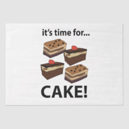 Kuchen ist Zeit für Kuchen Seidenpapier