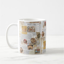 Kuchen & Kaffee Vintage-Ephemera-Decoupage