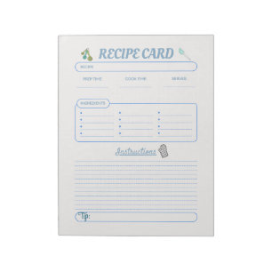 Küchen Keepsakes Ihr kulinarisches Rezept Kreation Notizblock