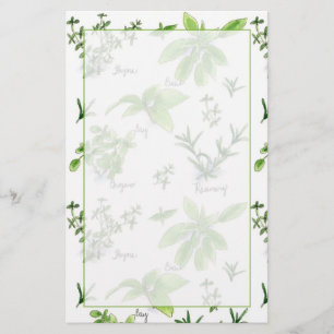 Küchen Kochen Kräuter Rosemary Basil Briefpapier