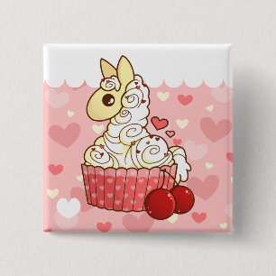 Kuchen-Lama-Knopf Button