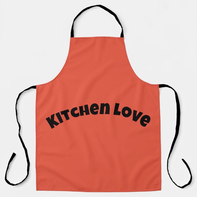 Küchen Liebe Einfache Schränke für unisex Schürze (Vorderseite)