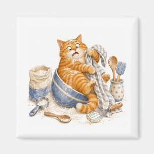 Küchen-Lustiger-Katzen-Magnet Magnet