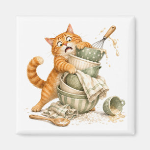 Küchen-Lustiger-Katzen-Magnet Magnet