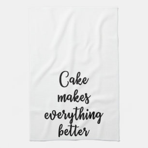 Kuchen macht alles besseres Tuch