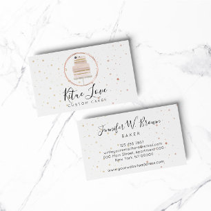 Kuchen Maker Bäckerei Konditorpatisserie Visitenkarte