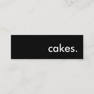 Kuchen. Mini Visitenkarte