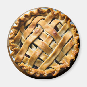 Kuchen mit Extravaganter Kruste Magnet