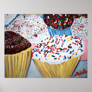 "Kuchen mit Sprinklen" Poster