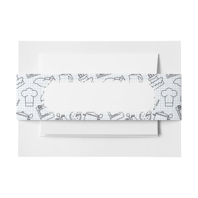 Küchen-Muster 4 Einladungsbanderole (Vorderseite Beispiel)