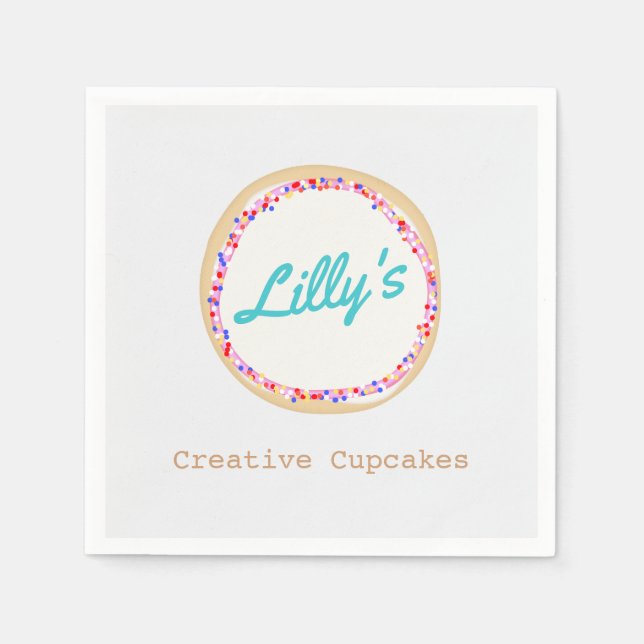 Kuchen- oder Cookie-Dekorator Serviette (Vorderseite)