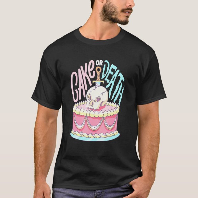 Kuchen- oder Sterbedesign für einen Kuchenhändler T-Shirt (Vorderseite)