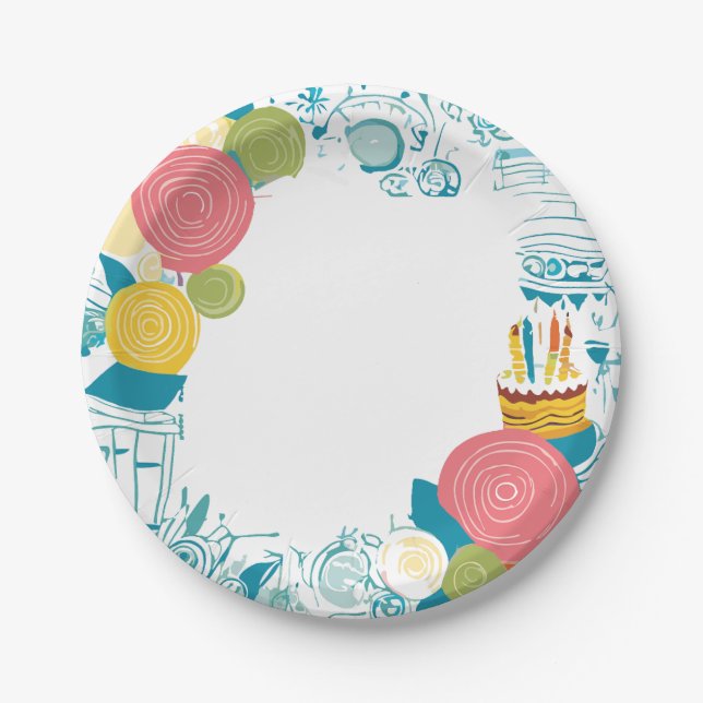 Kuchen Pappteller (Vorderseite)