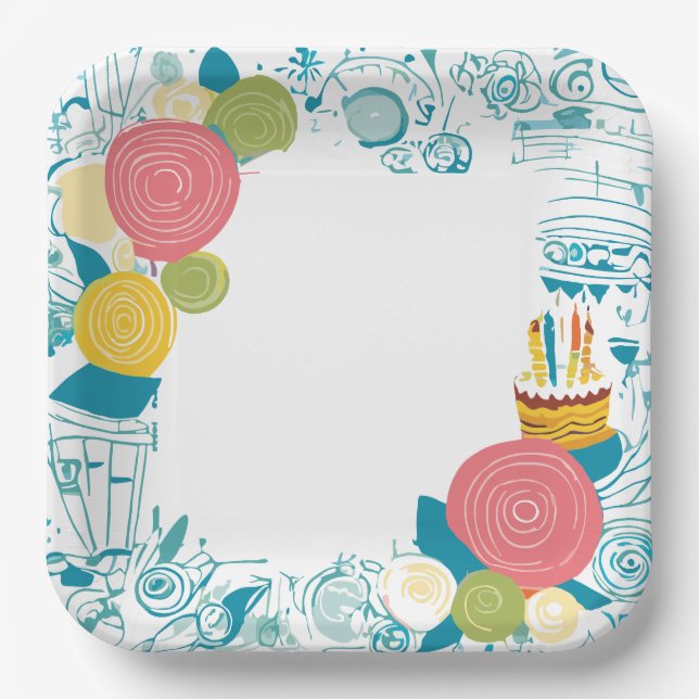 Kuchen Pappteller (Vorderseite)